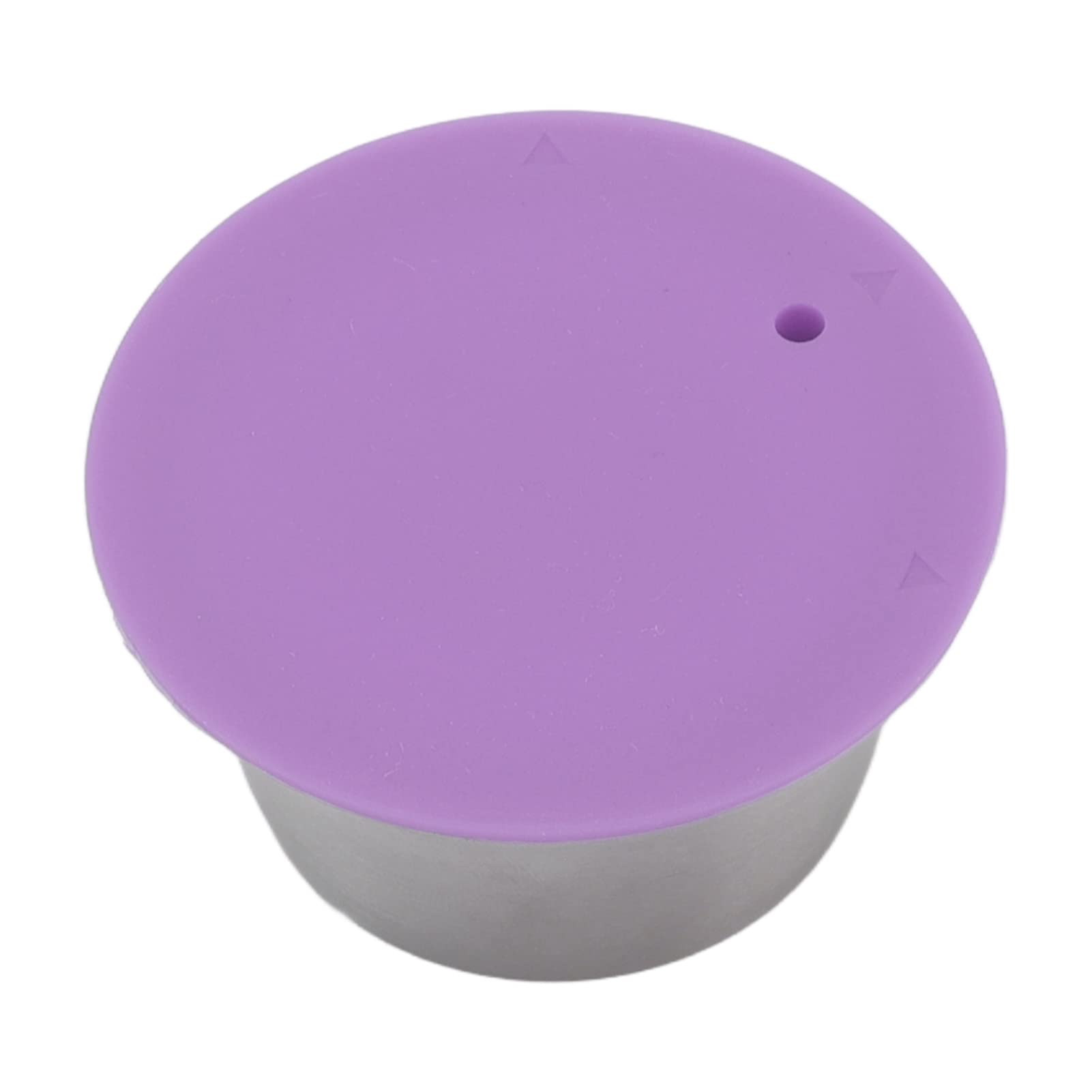 Ejoyous Zestaw Kapsułek do Kawy Wielokrotnego Użytku ze Stali Nierdzewnej Kubek Filtrujący do Kawy Wielokrotnego Użytku z silikonową pokrywką Kapsułka 53 Mm Łyżka 40 Ml dla Miłośników w Biurze