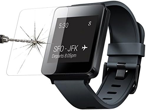 Premium Real 0.2mm Tempered Glass Screen Film Protector for Smart LG G Watch Smart Watch Moto 360 (Smart LG G Watch)