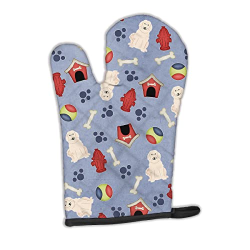 Caroline's Treasures BB2696OVMT Dog House Collection Great Pyrenese Oven Mitt Heat Resistant Thick Oven Mitt for Hot Pans and Oven, Kitchen Mitt Protect Hands, Cooking Baking Glove