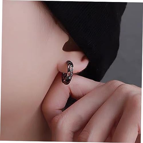 GALPADA 1 Par De Dragão Brinco De Declaração Brinco Masculino Argola Masculinos Brinco Redondo Pende