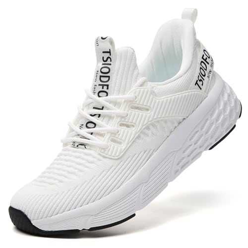 TSIODFO Womens Slip On Running Shoes Wide Lightweight Gym Workout Walking Shoes