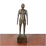 Modelo de acupuntura humana - cobre puro acupuntura figurina cuerpo humano acupuntura punto modelo claro meridianos chino medicina acupuntura para el modelo de estudio de Herbalist Doctor,Bronce