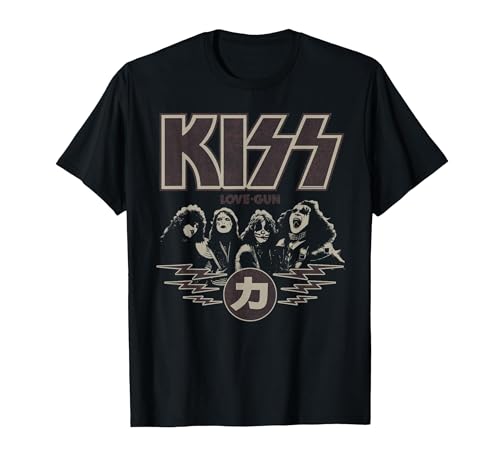 Image of KISS - Love Gun Japan T-Shirt, Men, Black, Large