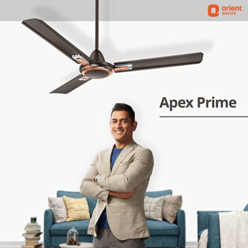 Image of Orient Electric Apex Prime 1200mm High Speed Ceiling Fan (Smoke Brown, Pack of 1)