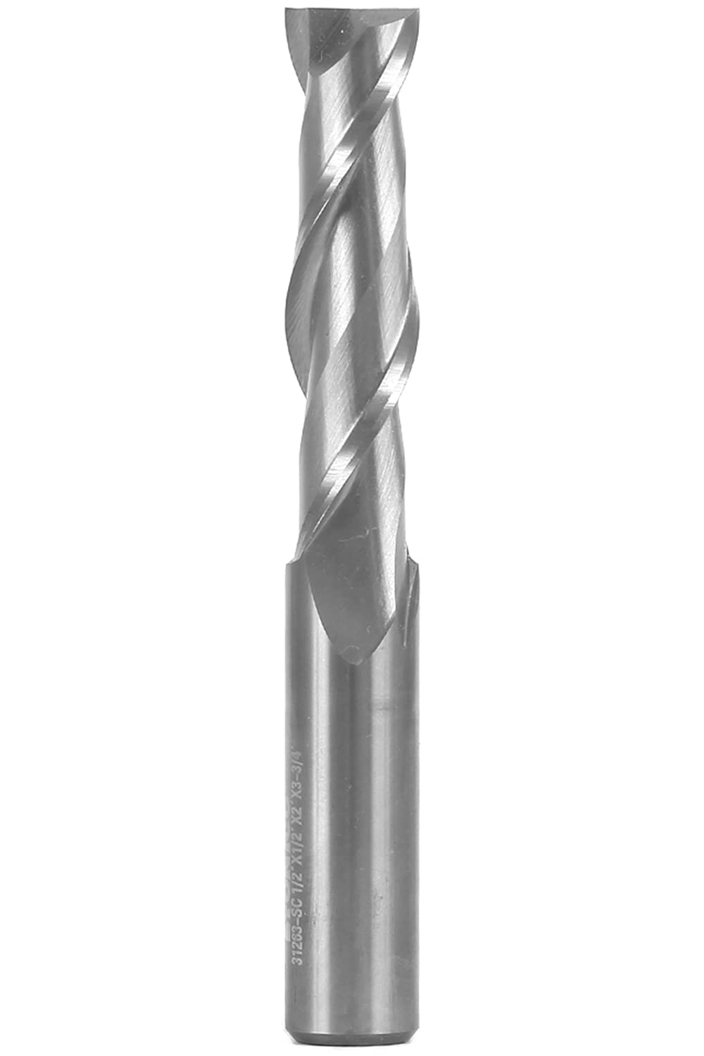 YONICO Upcut Router Bits Spiral 2 Flute Solid Carbide CNC End Mill 1/2-Inch Diameter 1/2-Inch Shank 31263-SC