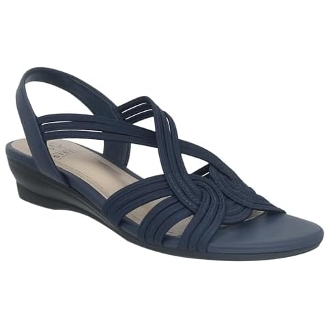 Impo Remi Stretch Elastic Sandal, Midnight Blue, 10 Cover