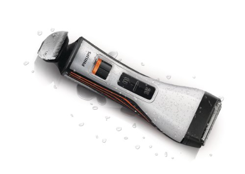Image of Philips QS6140 /15 Waterproof Styler and Shaver (Black /Silver /Orange)