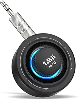 1Mii Bluetooth 5.0 Aux Adapter for Car, Portable 3.5mm AUX Adapter, 2-in-1 Wireless Transmitter Receiver for Car Stereo/TV Audio/Home Stereo/Wired Headphones/Speaker