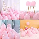 🎈【Anwendungsbereich】Diese Latexballons sind perfekte pastell Luftballons, Deko pastellfarben Hochzeit,können sie auch Unternehmensförderung verwendet werden, Produkt Förderung, bar Dekoration Layout.