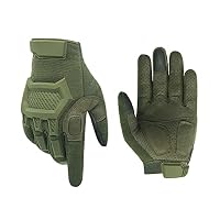 Guanti Tattici Militari Verdi Taglia XL - Antiscivolo, Traspiranti, Con Protezione Nocche