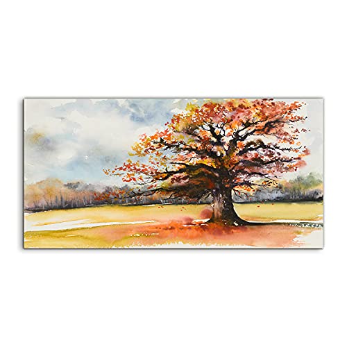 Tableau d'automne en acrylique pour réchauffer l'ambiance de la chambre
