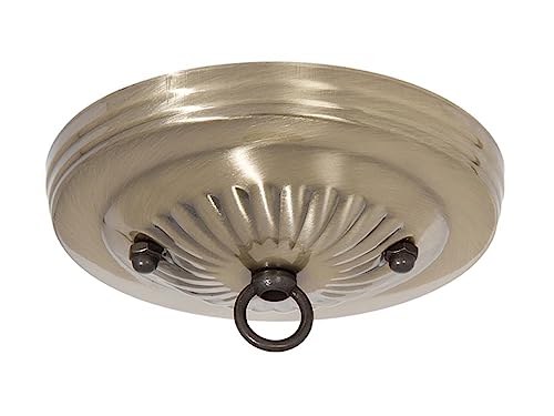 B&P Lamp® Antique Brass Finish Steel Canopy Kit, 5-1/8 Inch