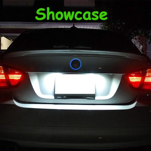 Image of Blue LED Car Background Grille Logo Badge Emblem Light lamp,82mm Waterproof Background Tail Badge Emblem Logo LED Light Lamp Sticker Auto Emblems Compatible for B /MW 3 5 7 Series X3