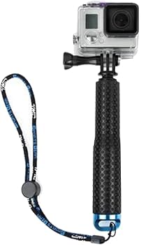 Perche à Selfie Extensible 48cm Étanche - Bâton Selfie Pour GoPro Hero 9 8 7 6 5 4 3 - Noir