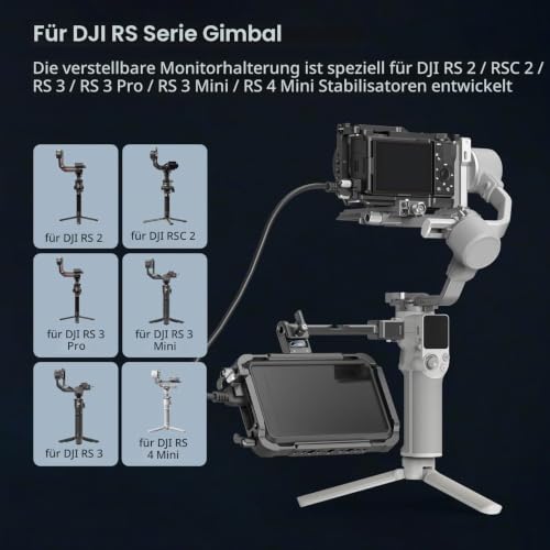 SMALLRIG Verstellbare Kamera-Monitorhalterung, für DJI RS Series – 5337 – Ansicht 2