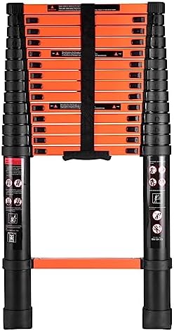 Telescoping Ladder, 16.5 FT Aluminum Telescopic Ladder, Portable Extension Folding Ladder, Multi-Purpose Compact Ladder for Household Or Outdoor Work, 330lbs Max Capacity
