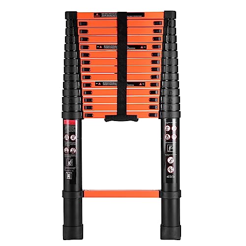 Telescoping Ladder, 16.5 Ft Aluminum Telescopic Ladder, Portable Extension Folding Ladder, Multi-Purpose Compact Ladder For Household Or Outdoor Work, 330Lbs Max Capacity #TOP2
