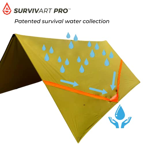 SURVIVART PRO, Water Collect, Survival-Tent-tarp, Non Toxic Ultralight Hammock-rain-Fly, Emergency shelter Tent… - Image 3
