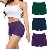 Briyat Culottes Femmes Haute Taille Boxer Coton Respirant Stretch Slips Strings sous vêtements Lot de 3