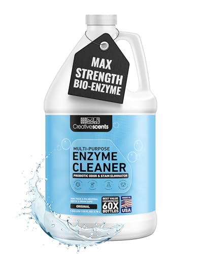 Creative Scents Multipurpose Enzyme Cleaner & Odor Remover | Super Concentrated for Floor, Carpet, Drain | Pet Urine Odor Eliminator | Enzyme Cleaner for Cat Urine & Dog Poop | 1 Gallon - Original