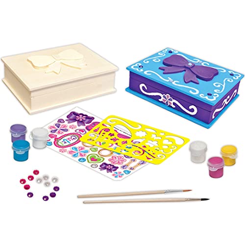 Masterpieces Works Of Ahhh Craft Set - Unicorn Jewelry Box Classic Wood Paint Kit #TOP3
