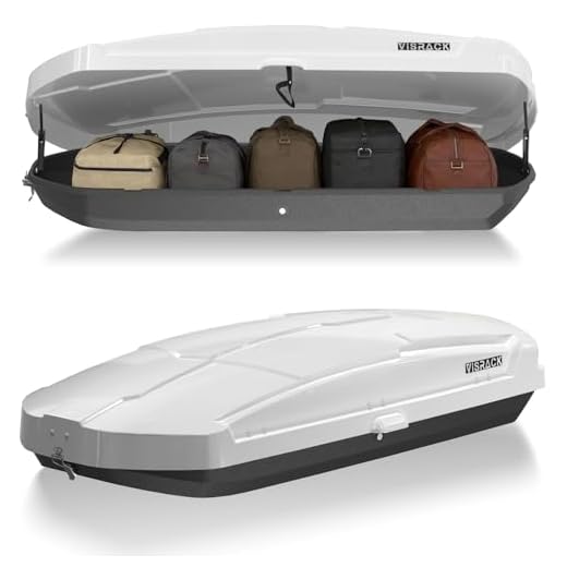 VISRACK Hard Shell Roof Cargo Box 21 Cu Ft