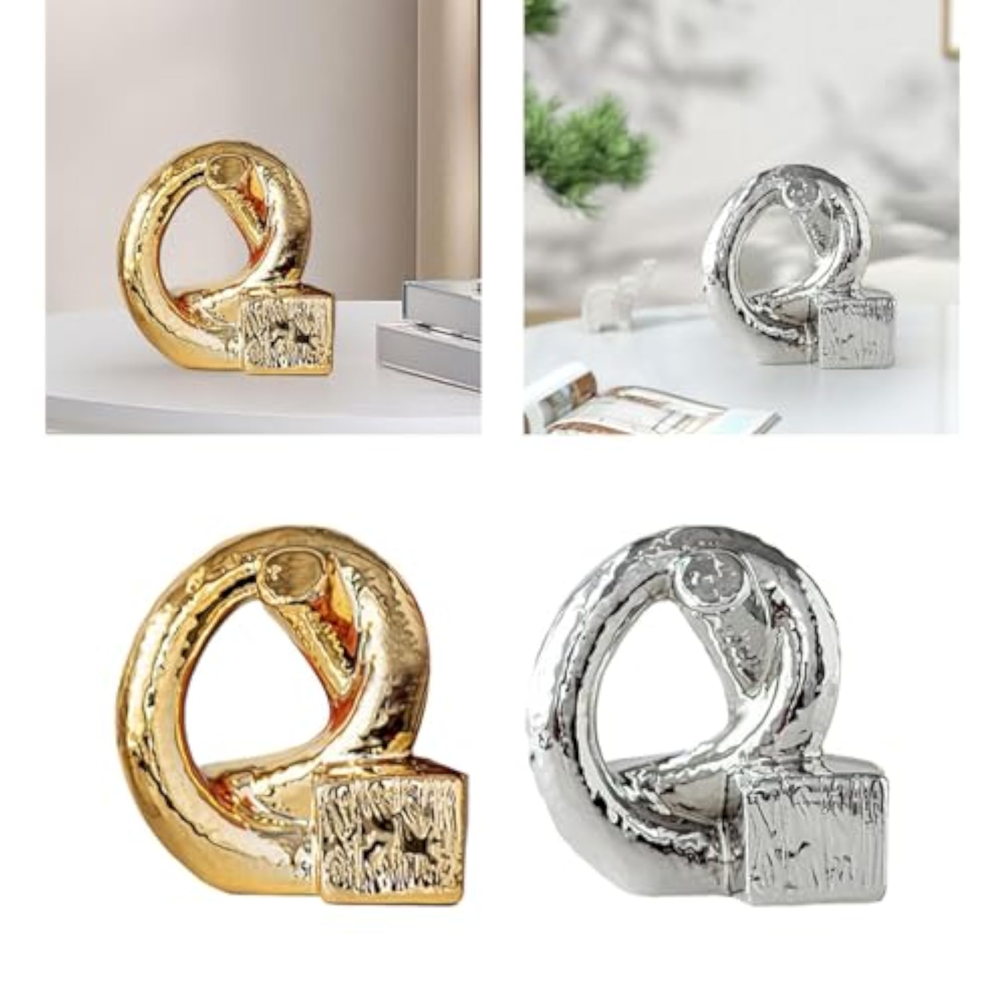 Knot Statue Decor Tabletop Sculpture for Bedroom & Office