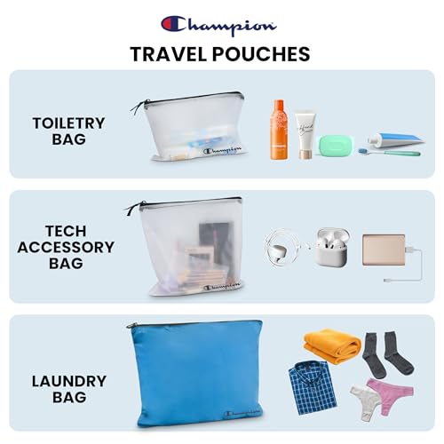 Champion Packing Cubes for Travel - 6 Piece Organizer Set, Carry-On Ready by Champion - Used condition - Image 6