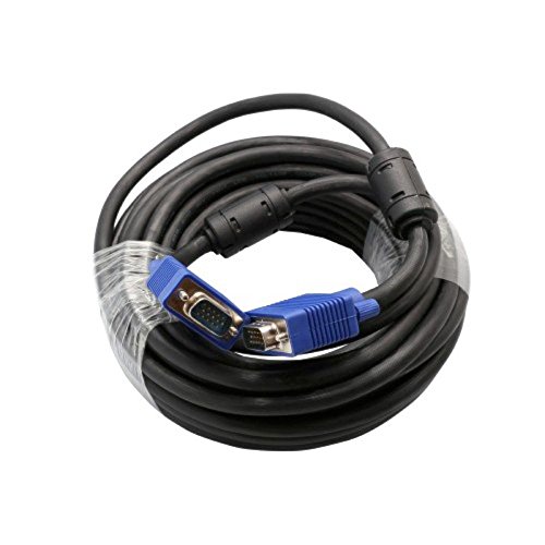 IO Crest VGA SVGA HD 14 Male to Male Video Coaxial Monitor Cable Supports 1080P Full HD for Projectors, HDTVs, Displays, PC, Laptop, CL-CAB32005