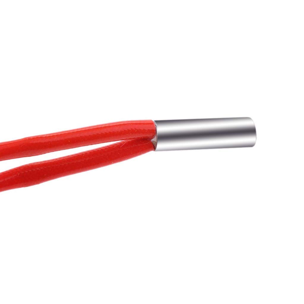 SOOWAY 3D Printer Accessories (6 Pcs 12V 40W 6 x 20 Heating Tube Pipe & 6 Pcs NTC 3950 100K Thermistor) Hotend Kit