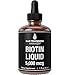 Liquid Vegan Biotin Drops 5000 MCG by Hair Thickness Maximizer. 30 to 60 Servings for Stronger, Thicker Hair. Made in USA. Combat Hair Loss and Thinning Hair. High Absorption