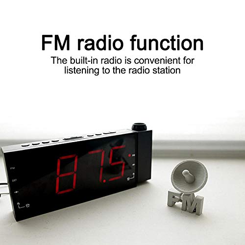 Radio despertador con proyector LED para optimizar el descanso diario 5