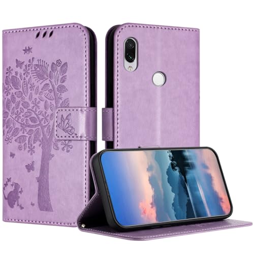 JayModCase Funda para Xiaomi Mi Play, Carcasa Case Plegable Protector Función de Soporte Tarjetas Magnética Compatible con Xiaomi Mi Play - Morado Claro