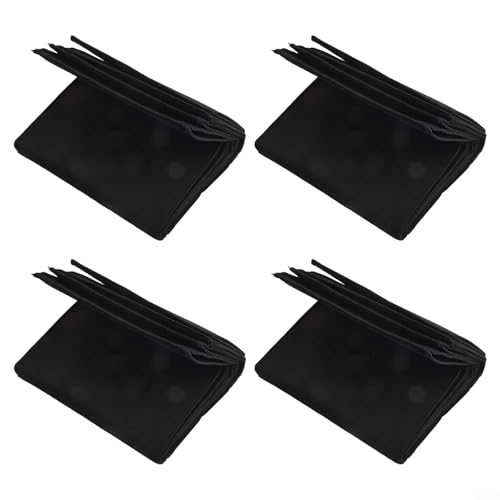 BlesConi Lot de 4 sacs de culture rectangulaires en feutre non tissé avec poignées pour cultiver des légumes, des herbes aromatiques (60 x 30 x 20 cm)