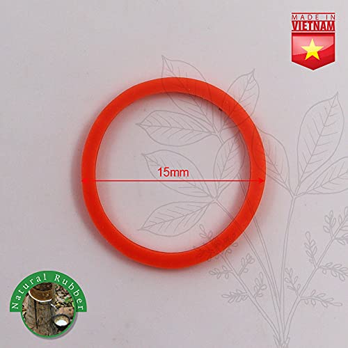 Rubber Bands 1000 Pcs Mini Size No Break & Damage Stretchy Elastic Premium Quality Made In Vietnam Hair Ties (Orange - 4 Pack Of 250 Pcs) #TOP1