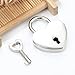 BCIOUS 2/4 Sets Love Keychain Set Heart Shaped Padlock Metal Padlocks Pendants Fashionable Couple's Accessory Alloy