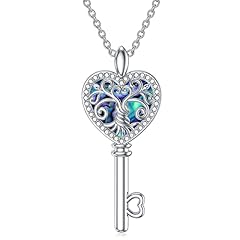 Abalone Shell Key Necklace