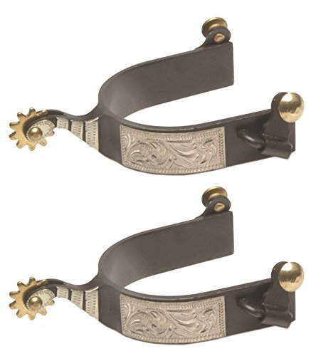 212 Main Black Steel Roping Spurs