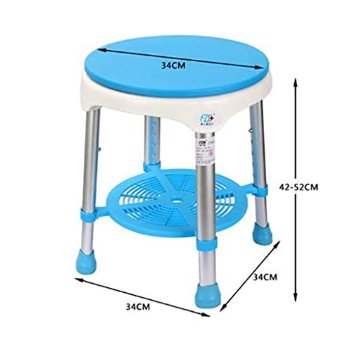 Taburete para ducha de aluminio Home Essentials regulable 4