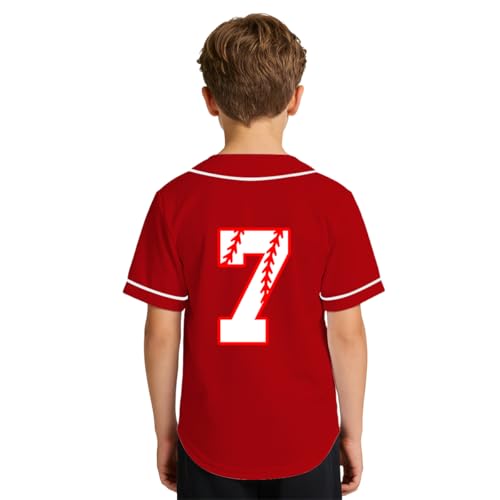 Image of Yuji Itadori Kids Baseball Birthday Shirt 7th 8th 9th 10th Year Old Toddler Boys Girls Shirts Birthday Clothes
