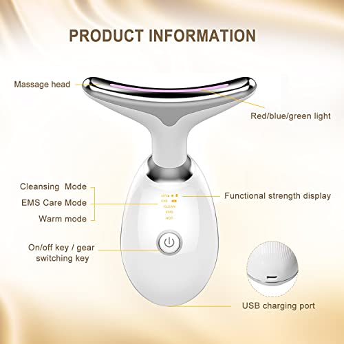 Neck Face Firming Wrinkle Removal Tool, Double Chin Reducer Vibration Massager Wrinkles Appearance Removal And Skin Tightening For Face、Neck #TOP5