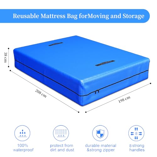 Funda de colchón para mudanzas y almacenamiento con cremallera 3
