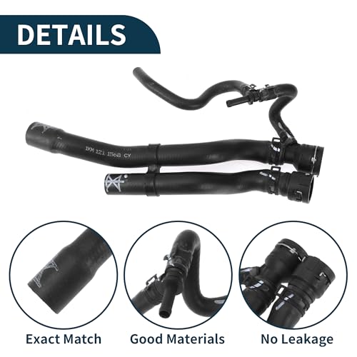 A ABSOPRO Radiator Hose for Volkswagen Jetta 2.0L 2005-2017 Rubber 1 Pcs by A ABSOPRO - Used condition - Image 4