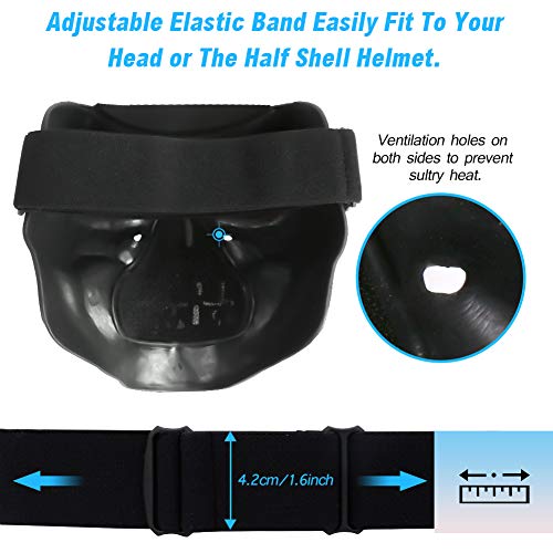 image for Flantor Motorcycle Goggle Skull Face Mask for Airsoft Paintball Motor 