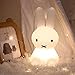 SHUI Miffy Conejo LED Luz Nocturna, Dormitorio De Silicona Luminoso para Niños Decoración De La Luz De La Noche Colorida, Adecuado para Regalos Infantiles, Lámparas De N 50cm