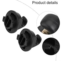 2er-Pack Auto-Sonnenblenden-Cliphaken – ABS-Sonnenblenden-Befestigung mit OEM 5G0857561B für 7 MK7 (2013–2022), für Passat B8, ID.3 und mehr (schwarz) – Ansicht 6
