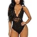 Produktbild Damen Dessous, Sumeiwilly Spitze Negligee V-Ausschnitt Lingerie Zurück Split Nachtwäsche Nachtkleid Kleid Dessous Set Reizwäsche Unterwäsche für Damen mit Panties
