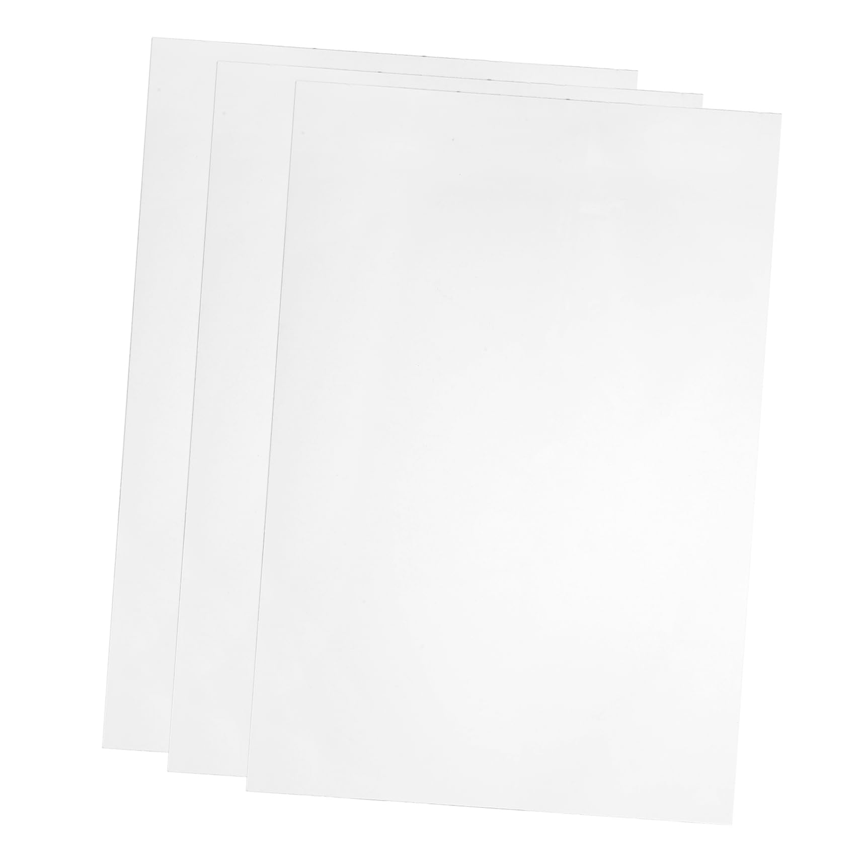 NAMOARLY 3pcs A4 Transparent PVC Sheet Large Photo Frame Plastic Sheet for DIY Projects Art Crafting
