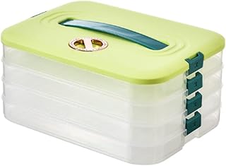 Tyatocepy KnöDelbox Caja de almacenamiento para frigorífico, bolas de masa para congelar , color verde