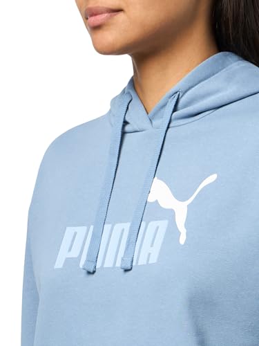 Image of PUMA Womens Essentials Logo Hoodie Casual Outerwear Casual Hoodie - Grey